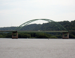 A bridge on the river in Dubuque